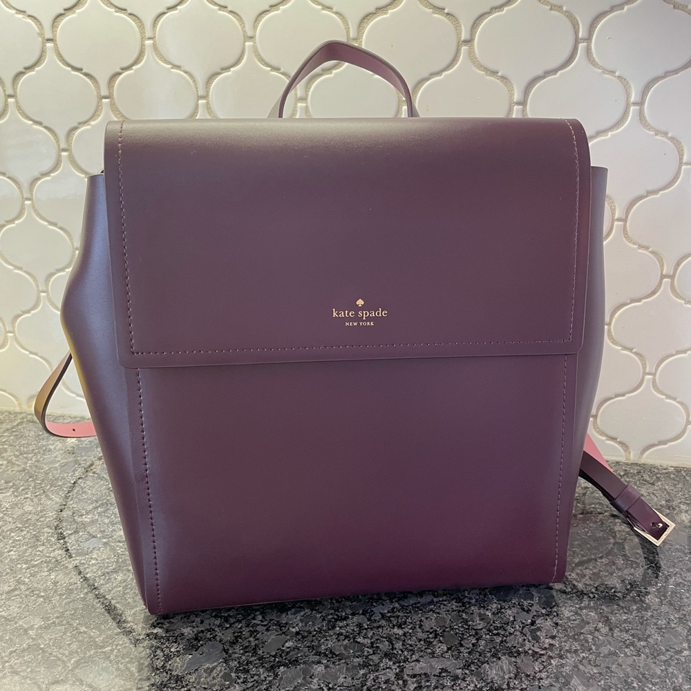 Kate Spade backpack- plum
